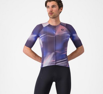 CASTELLI AERO RACE 8S JERSEY tg L NIGHT SHADE/ROSA GIRO